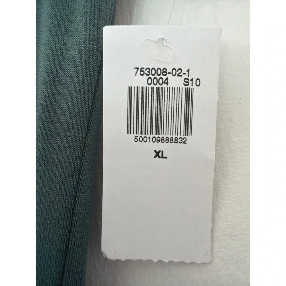 Old Navy Ruched Knit Dress Womens XL Jade Shadow New Sleeveless Mock Neck 753008